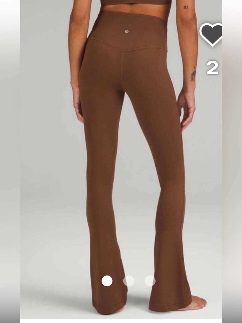 Lululemon High-Rise Flared Leggings - Brown